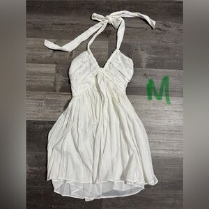 DO+BE White Halter Mini Dress